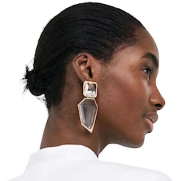 Crystal drop earrings N393 - Picture 2 of 5